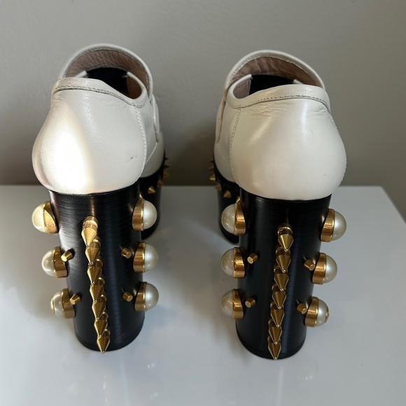 Gucci Vegas Pearl Studded Platforms - Picture 5 of 16